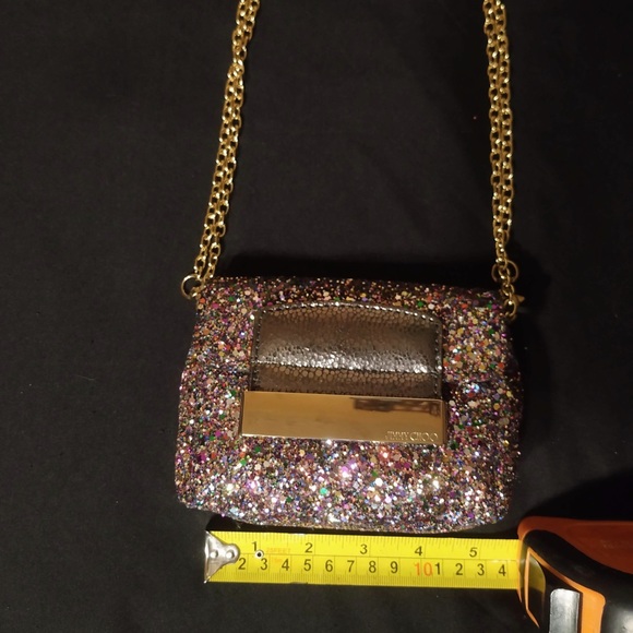 ✨💕(SOLD)AUTHENTIC Jimmy Choo Mini Glitter Bag✨💕 - Picture 11 of 15